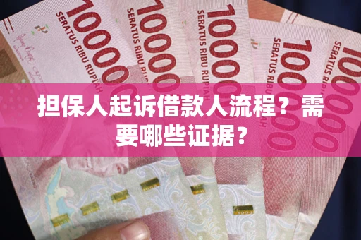 武汉担保人起诉借款人流程？需要哪些证据？
